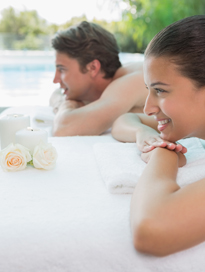 Photo of people enjoying a spa