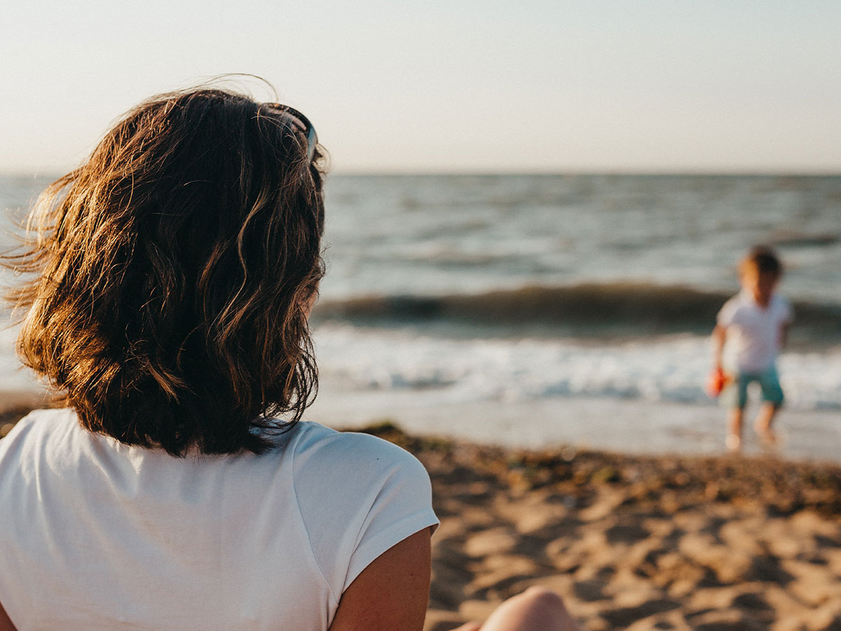 Family fun on the beach at Ocean Landings Resort